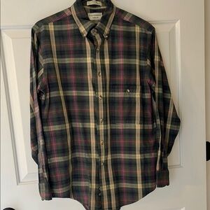 Arrow Dark Green Plaid Casual Button Down Shirt